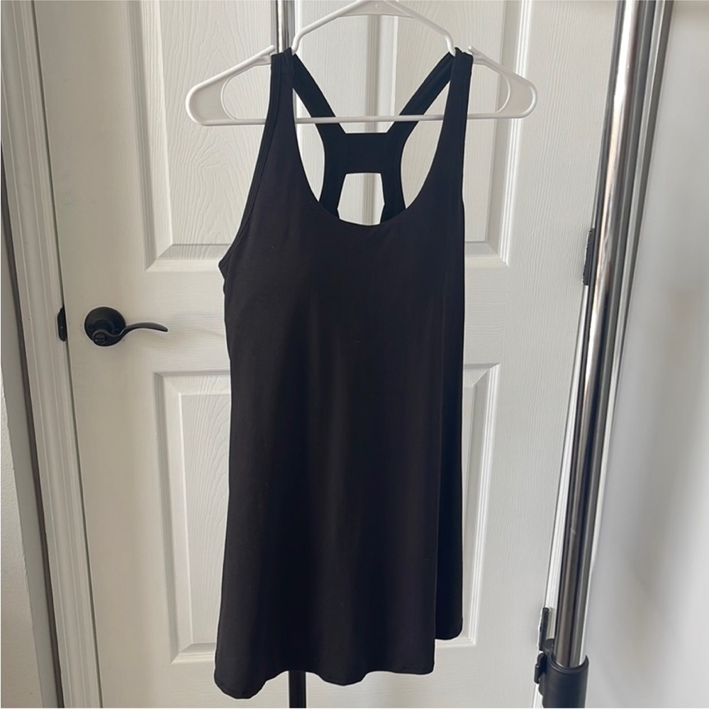 A7 - 386 Black active dress with built in bra and shorts